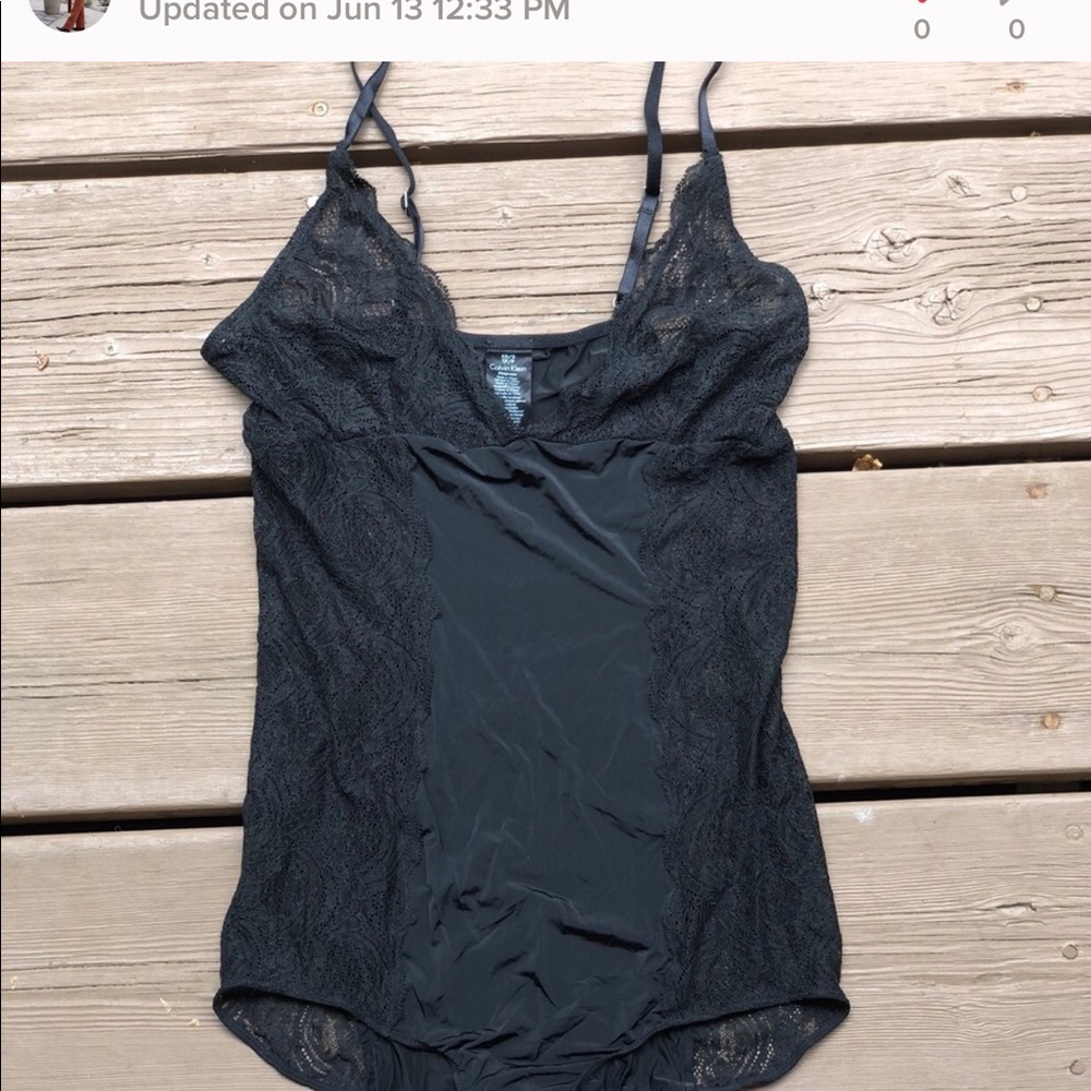 ✨ Calvin Klein Lacey Silky Bodysuit ✨